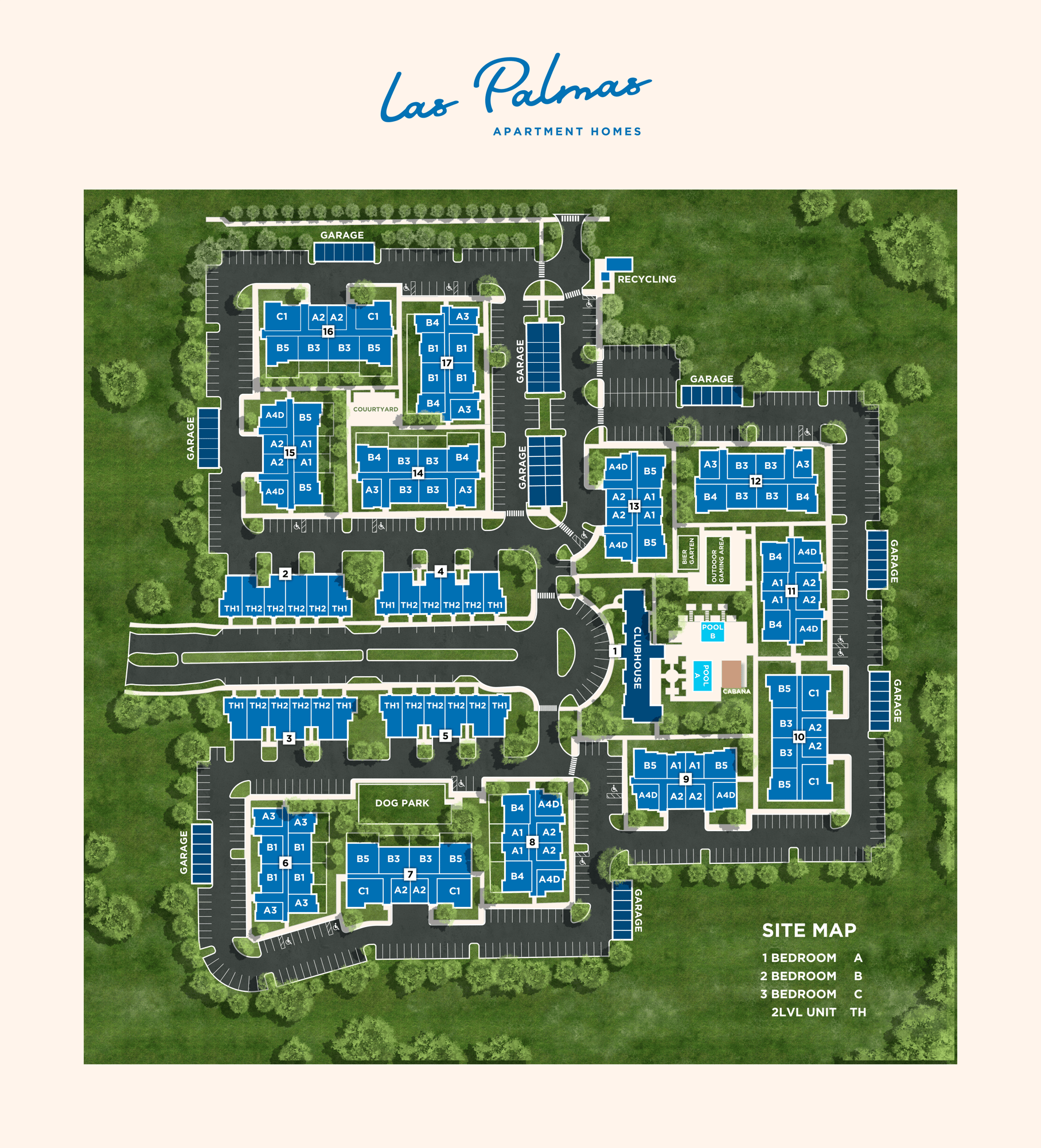 Las Palmas - site map